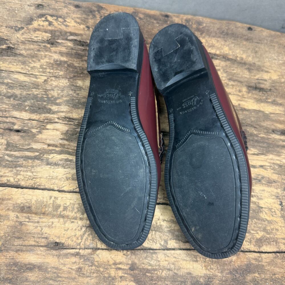 G.H. Bass Weejuns Madison Penny Loafers Burgundy Red Loafers Size 6 M VGUC - Picture 10 of 12